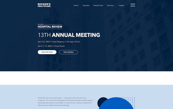 13th Annual Meeting Becker's Hospital Review